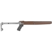 Picture of Samson Manufacturing Corp. B-TM  Folding Walnut Stock  Fits Ruger 10/22  Stainless Steel Buttstock 10-00037-00