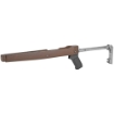 Picture of Samson Manufacturing Corp. B-TM  Folding Walnut Stock  Fits Ruger 10/22  Stainless Steel Buttstock 10-00037-00