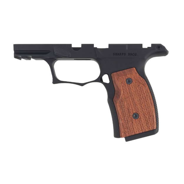 Picture of Sharps 365 Improved Grip Module | P365X / P365XL | Black Anodized | Brazilian Cherry Grips | Manual Safety Cut