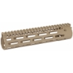 Picture of Troy Battle Rail  9.25" Low-Profile SOCC Rail  Fits AR  223REM/556NATO  M-LOK  Aluminum  Flat Dark Earth SRAI-SR1-90FT-00