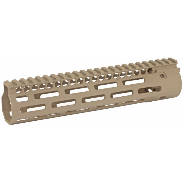Picture of Troy Battle Rail  9.25" Low-Profile SOCC Rail  Fits AR  223REM/556NATO  M-LOK  Aluminum  Flat Dark Earth SRAI-SR1-90FT-00