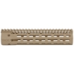 Picture of Troy Battle Rail  9.25" Low-Profile SOCC Rail  Fits AR  223REM/556NATO  M-LOK  Aluminum  Flat Dark Earth SRAI-SR1-90FT-00