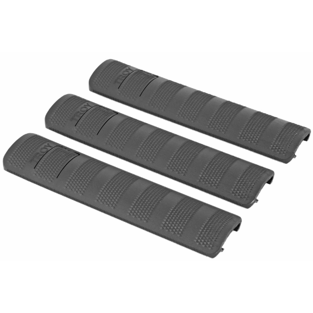 Picture of Troy Battle Rail Covers  6.2"  Picatinny  3 pack  Black SCOV-BRC-36BT-00