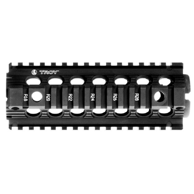 Picture of Troy Battle Rail MRF  7"  Fits AR-15  Carbine Length  Drop-In  2-Piece Quad Rail  Black Finish SRAI-MRF-D7BT-00