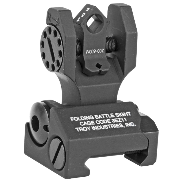 Picture of Troy BattleSight  Rear Folding Sight  Di-Optic Aperture  Tritium  Picatinny  Black Finish SSIG-FBS-TTBT-00