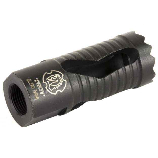 Picture of Troy Medieval Muzzle Brake  556NATO  1/2X28HR  Fits AR Rifles  Black Finish SBRA-MED-05BT-00