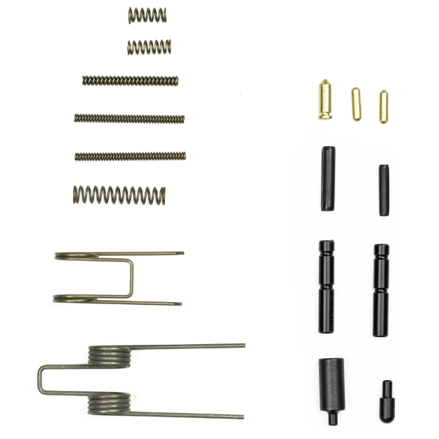 Picture of CMMG AR Parts Kit  Lower Spring and Pin Kit  Trigger Spring  Hammer Spring  2 Hammer Trigger Pins  2 Takedown Springs  Disconnector Spring  Safety Selector Detent/Spring  Bolt Catch Spring/Plunger/Coil Pin  Trigger Coil Pin  Buffer Retainer/Retainer Spring  Takedown Detent 55AFF75