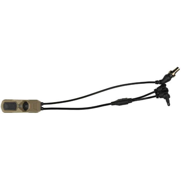 Picture of Unity Tactical AXON  Dual Button Remote Switch for Surefire/DBALLaser  Sync Model  Fits Picatinny  Matte Finish  Flat Dark Earth AXNS-SD7F