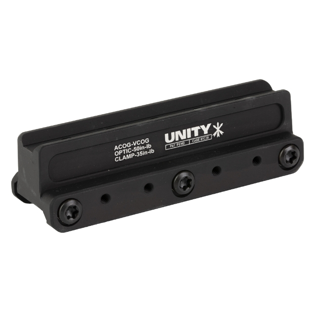 Picture of Unity Tactical FAST  Red Dot Mount  2.05" Optical Height  Compatible with ACOG/VCOG Footprints  Anodized Finish  Black FST-COGB
