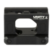 Picture of Unity Tactical FAST Micro  Red Dot Mount  2.26" Optical Height  Compatible with CompM5s  CompM5b  Duty RDS Footprints  Anodized Finish  Black FST-MISB