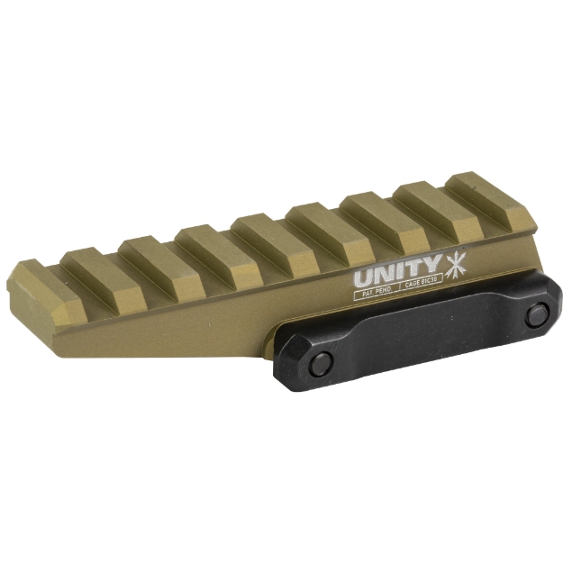 Picture of Unity Tactical FAST  Red Dot Riser  Elevates Lower 1/3 Mount to 2.26" Optical Height  Direct to Picitinny  Anodized Finish  Flat Dark Earth FST-ORF