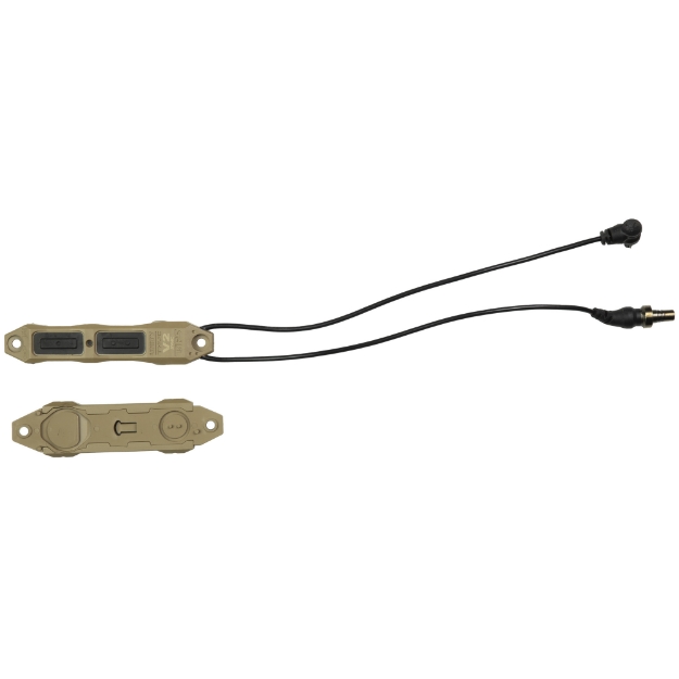Picture of Unity Tactical TAPS Sync V2  Pressure Switch  For Surefire Tail Caps And MILSPEC Crane Laser Ports  Mounts to Picatinny  M-LOK Or KeyMod  Matte Finish  Flat Dark Earth TAPC-SI9F