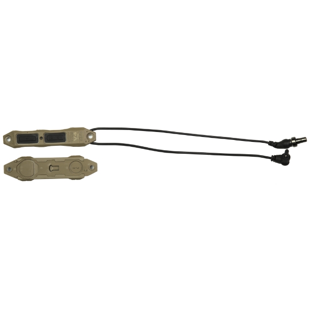 Picture of Unity Tactical TAPS Sync V4  Pressure Switch  For Surefire Tail Caps And MILSPEC Crane Laser Ports  Mounts to Picatinny  M-LOK Or KeyMod  Matte Finish  Flat Dark Earth TAPF-SI9F