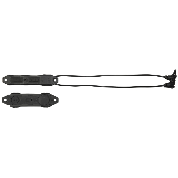 Picture of Unity Tactical TAPS  Pressure Switch  For Two MILSPEC Crane LaserPorts  Mounts to Picatinny  M-LOK Or KeyMod  Matte Finish  Black TAPS-II9B