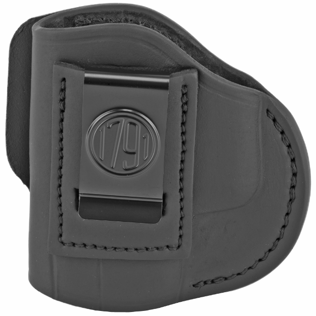 Picture of 1791 4 Way Holster  Belt Holster  Left Hand  Stealth Black  Leather  Fits Glock 22  23  26  27  28  29  30  33  39 / Sig Sauer P228  P229 / Springfield XDS  XDE  XD (9 and 40 cal.) / Taurus G2  G2c  709 slim / And similar frames 4WH-4-SBL-L