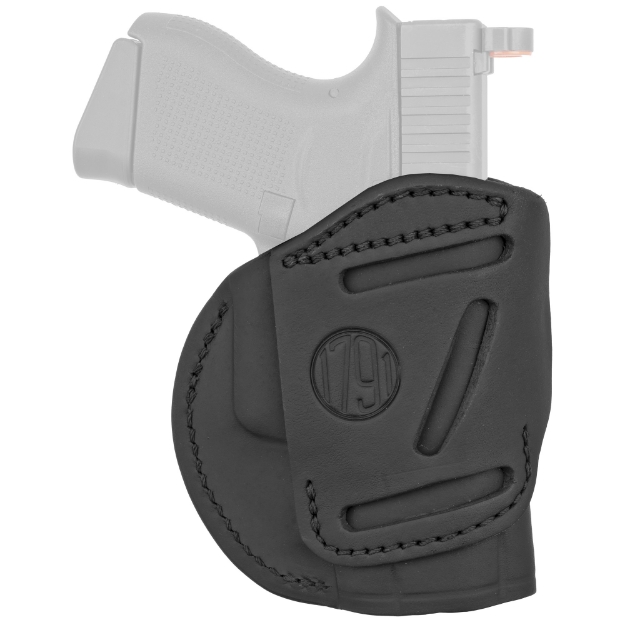 Picture of 1791 4 Way Holster  IWB/OWB Belt Holster  Size 3  Left Hand  Stealth Black  Leather 4WH-3-SBL-L