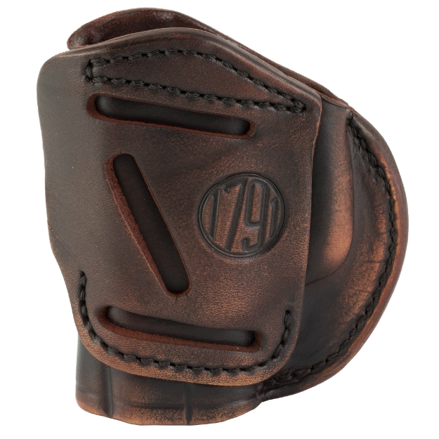 Picture of 1791 4 Way Holster Size 3  IWB or OWB Holster  Fits Compact Pistols  Matte Finish  Vintage Leather  Right Hand 4WH-3-VTG-R