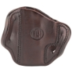 Picture of 1791 Belt Holster  Right Hand  Brown  Leather. Fits 1911 Officer with Rail / Glock 17  19  19x  23  25  26  27  28  29  30  32  33  45  48 / FN FNS-9 / Ruger SR9  SR40  SR22 / S&W MP9  MP40  MP40c  Shield  5903 / Sig Sauer P225-A1  P228  P229  P229c / Springfield XD9  XD40  XDS  XDE / Walther P99  P22  PPS  CCP / Taurus PT111  G2  G2c  709 Slim / And similar frames BH2.1-SBR-R