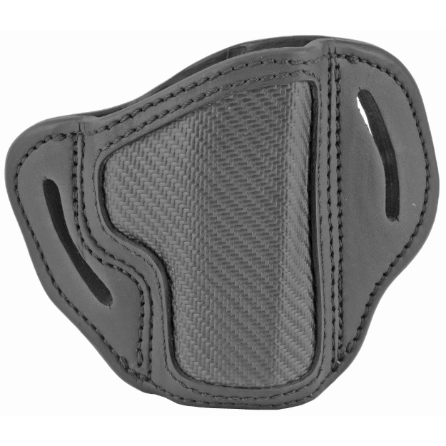 Picture of 1791 BH2.1  Belt Holster  Right Hand  Carbon Fiber Black  Fits 1911 Officer with Rail / Glock 17  19  19x  23  25  26  27  28  29  30  32  33  45  48 / FN FNS-9 / Ruger SR9  SR40  SR22 / S&W MP9  MP40  MP40c  Shield  5903 / Sig Sauer P225-A1  P228  P229  P229c / Springfield XD9  XD40  XDS  XDE / Walther P99  P22  PPS  CCP / Taurus PT111  G2  G2c  709 Slim / And similar frames CF-BH2.1-SBL-R