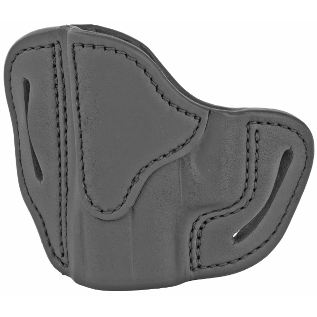Picture of 1791 BHC  Belt Holster  Left Hand  Stealth Black  Leather  Fits 1911 3" / Bersa Thunder 380 / Glock 42  43  43x / Kahr CW45  K9 / Kimber Micro 380  Micro 9  Ultra Carry / Ruger LC9  SR22  SR1911 / Sig Sauer P238  P365  Ultra Nitron / Walther PPK / And similar frames BHC-SBL-L