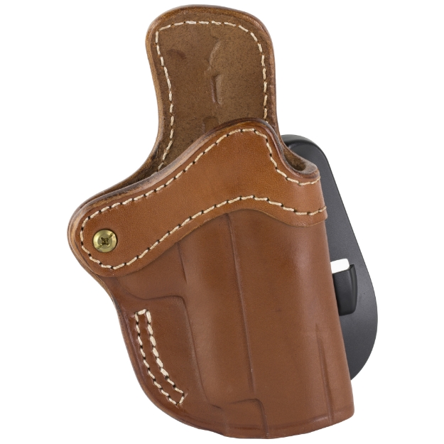 Picture of 1791 PDH2.3 Optic Ready  OWB Paddle Holster  Fits Optic Ready Large Frame Railed Pistols  Matte Finish  Classic Brown Leather  Right Hand OR-PDH-2.3-CBR-R