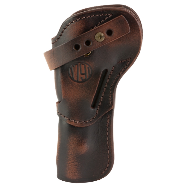Picture of 1791 Single Action Holster  Outside Waistband Holster  Fits Most Single Action Revolvers with 5.5" Barrels and Shorter  Matte Finish  Leather Construction  Vintage Brown  Ambidextrous SA-RVH-5.5-VTG-A