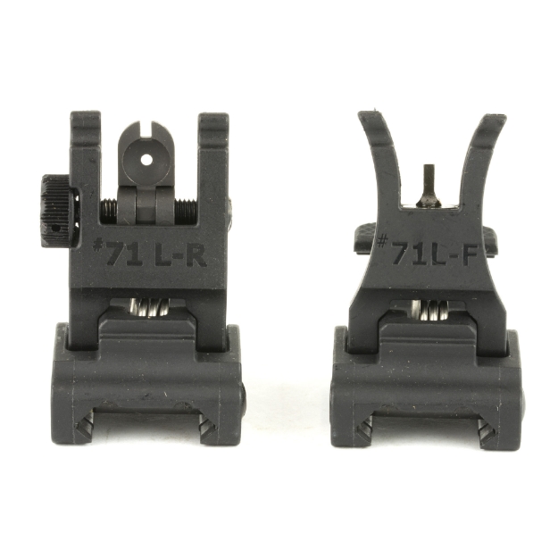 Picture of A.R.M.S.  Inc. Sight  Fits Picatinny  Polymer Front and Rear Folding  Black 71LF-R