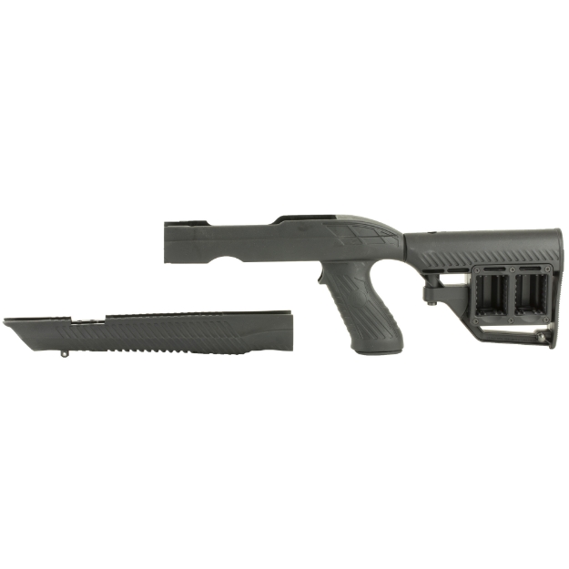 Picture of Adaptive Tactical Adaptive Tactical  Ruger 10/22 Take Down Stock  Polymer Construction  Adjustable Rear Stock with Magazine Storage Compartment  For Ruger 10-22 Takedown Models  Black 1081054