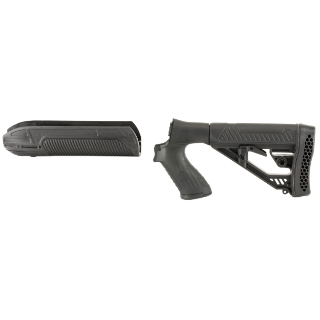 Picture of Adaptive Tactical EX Performance Stock Kit  Fits Mossberg 500 12 Gauge  Forend and M4 Style Stock  Black AT-02006