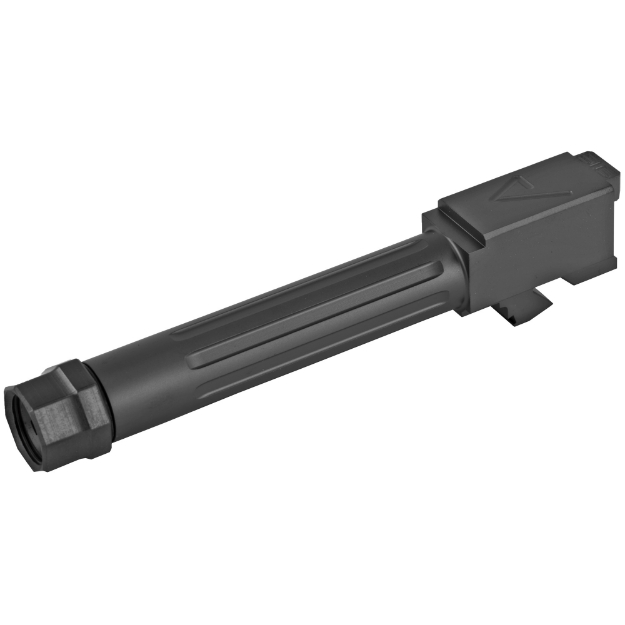 Picture of Agency Arms Mid Line Barrel  9MM  Black Nitride Finish  Threaded And Fluted  Fits Glock 19 MLG19T/FDLC