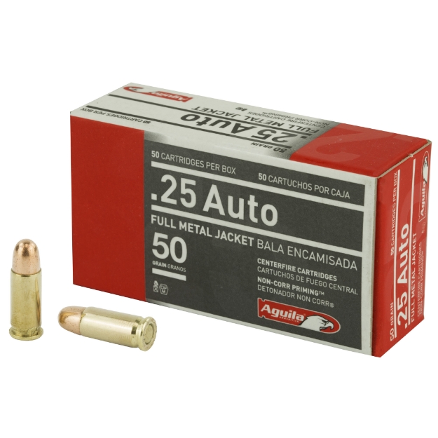 Picture of Aguila Ammunition Pistol  25 ACP  50 Grain  Full Metal Jacket  50 Round Box 1E252110