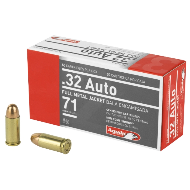 Picture of Aguila Ammunition Pistol  32 ACP  71 Grain  Full Metal Jacket  50 Round Box 1E322110