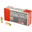 Picture of Aguila Ammunition Pistol  38 Super AUTO + P  130Gr  Full Metal Jacket  50 Round Box 1E382112