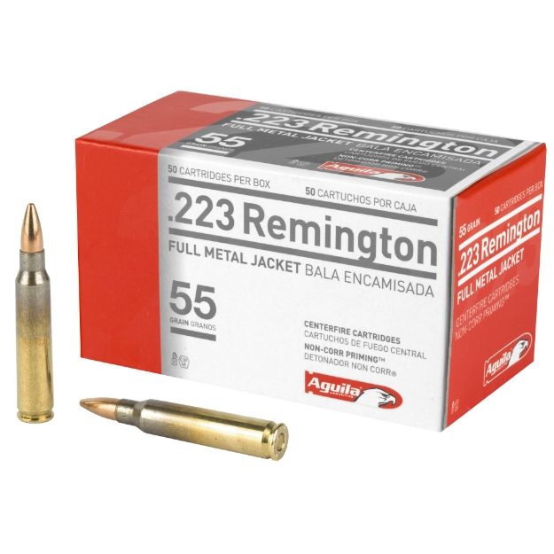 Picture of Aguila Ammunition Rifle  223 Rem  55 Grain  Full Metal Jacket  50 Round Box 1E223110