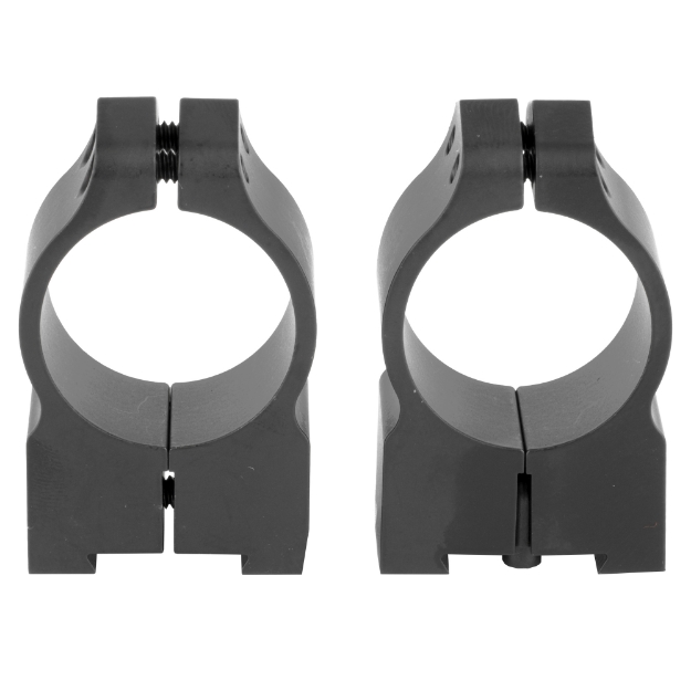 Picture of Warne Permanent Attached Fixed Ring Set  Fits Tikka Grooved Receiver  1" Medium  Matte Finish 1TM