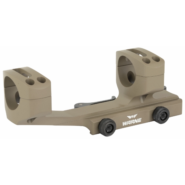 Picture of Warne Quick Detach Cantilever Mount  1"  Fits AR Rifles  Extended Skeletonized  Dark Earth Finish QDXSKEL1DE