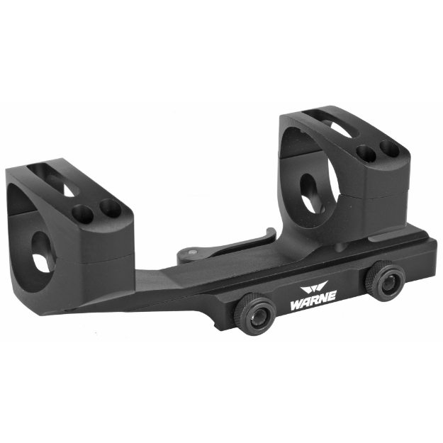 Picture of Warne Quick Detach Cantilever Mount  34mm  Fits AR Rifles  Extended Skeletonized  Black Finish QDXSKEL34TW