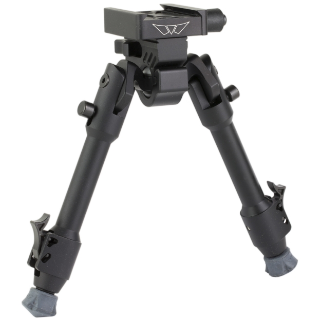 Picture of Warne Skyline Precision Bipod  Black Finish  Fits Arca Swiss Rail  5 Position Leg Rotation  6.9"-9.1" 7902M