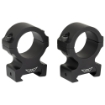 Picture of Warne Vapor Horizontal  1"  High Rings  Matte Finish  Black  Fits Picatinny V602M