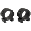 Picture of Warne Vapor Horizontal  1"  Low Rings  Matte Finish  Black  Fits Picatinny V600M