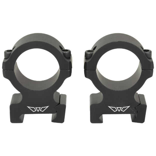 Picture of Warne Vapor Horizontal  30mm  High Rings  Matte Finish  Black  Fits Picatinny V615M