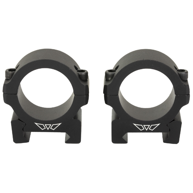 Picture of Warne Vapor Horizontal  30mm  Low Rings  Matte Finish  Black  Fits Picatinny V613M