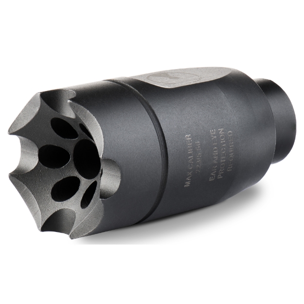 Picture of Ultradyne USA ATHENA Linear Compensator  5.56MM/223REM  Fits AR-15s with 1/2X28 Threads  Black  3.8 oz.  416 Stainless Steel  Includes Shrouded Timing Nut UD10660