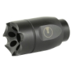 Picture of Ultradyne USA ATHENA Linear Compensator  762NATO/308 Winchester  Fits AR-10s with 5/8X24 Threads  Black  4.6 oz.  416 Stainless Steel  Includes Shrouded Timing Nut UD10690