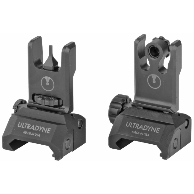 Picture of Ultradyne USA C2 Folding Front and Rear Sight Combo - Blade  Black UD11121