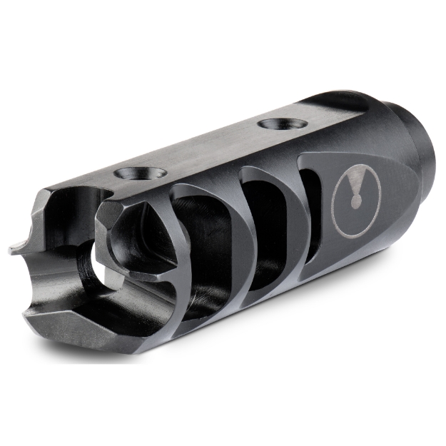 Picture of Ultradyne USA MERCURY Brake  5.56MM/223REM  Fits AR-15s with 1/2X28 Threads  Black  3.1 oz.  416 Stainless Steel  Includes Shrouded Timing Nut UD10670