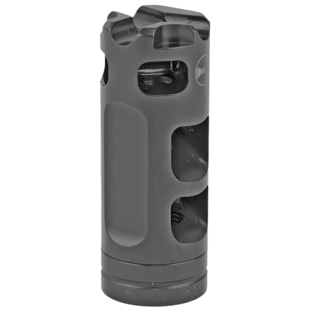 Picture of Ultradyne USA Pulse Compensator Muzzle Brake with Timing Nut  AR  223/556  1/2"-28 Thread  .750" Outside Diameter  416 SS  Black Nitride Finish UD11160