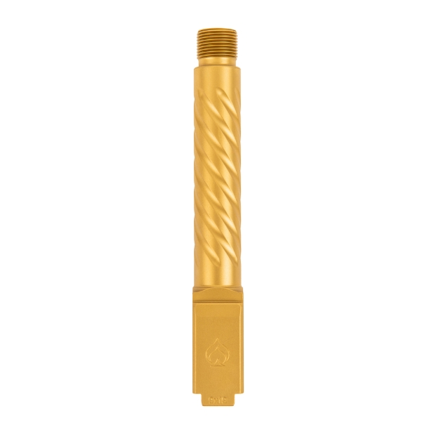 Picture of Ballistic Advantage Premium Series  9MM  4.5" Threaded Barrel  1/2x28  Spiral Fluting  For Glock 19 Gen 3-5  PVD Finish  Gold BAPSG195T3G