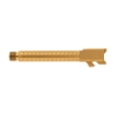 Picture of Ballistic Advantage Premium Series  9MM  5" Threaded Barrel  1/2x28  Bomber Fluting  For Glock 17 Gen 5  PVD Finish  Gold BAPSG175T2G