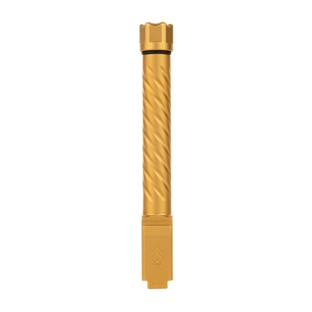 Picture of Ballistic Advantage Premium Series  9MM  5" Threaded Barrel  1/2x28  Spiral Fluting  For Glock 17 Gen 5  PVD Finish  Gold BAPSG175T3G